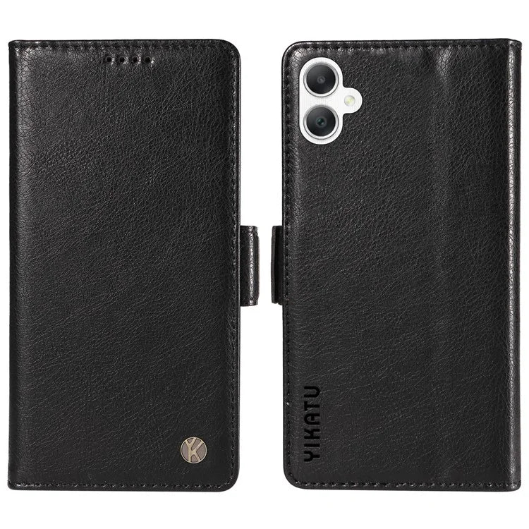 YIKATU YK-007 For Samsung Galaxy A06 Case Side Buckle PU Leather Phone Cover Litchi Texture