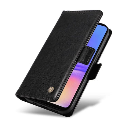YIKATU YK-007 For Samsung Galaxy A06 Case Side Buckle PU Leather Phone Cover Litchi Texture