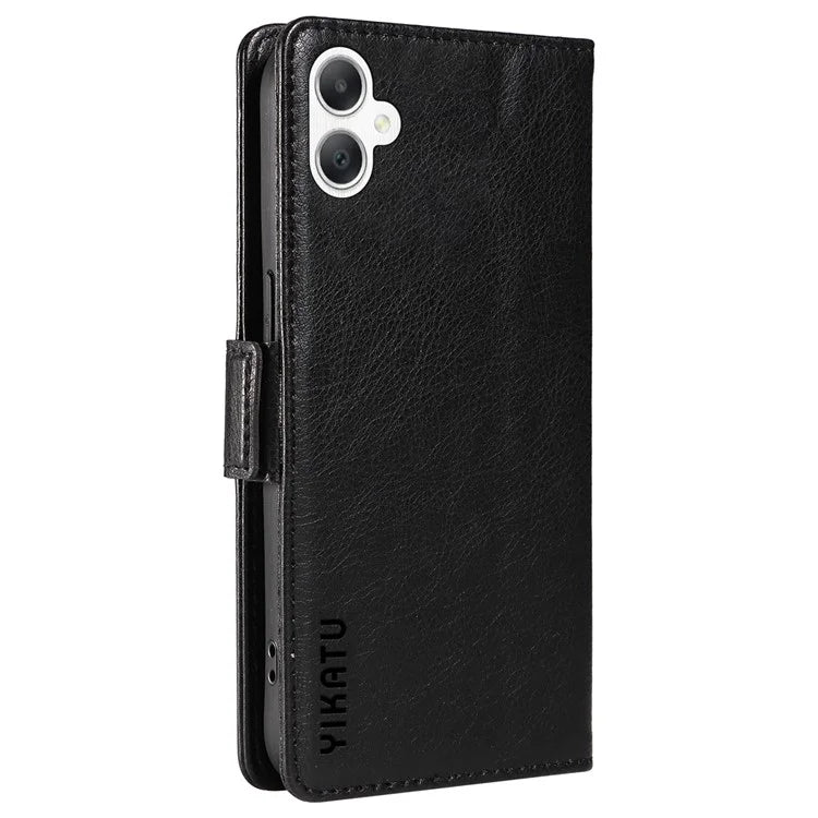 YIKATU YK-007 For Samsung Galaxy A06 Case Side Buckle PU Leather Phone Cover Litchi Texture
