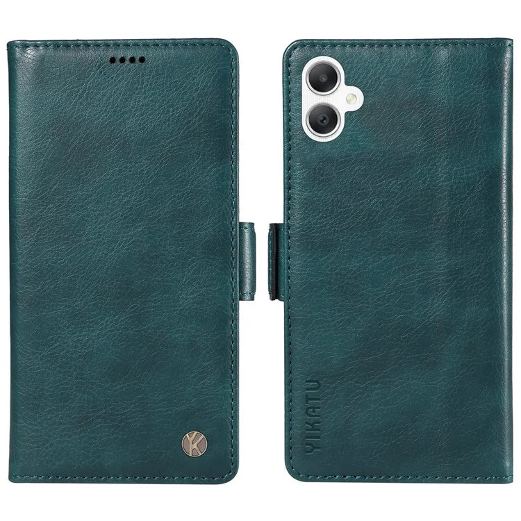 YIKATU YK-007 For Samsung Galaxy A06 Case Side Buckle PU Leather Phone Cover Litchi Texture