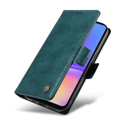 YIKATU YK-007 For Samsung Galaxy A06 Case Side Buckle PU Leather Phone Cover Litchi Texture