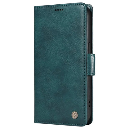 YIKATU YK-007 For Samsung Galaxy A06 Case Side Buckle PU Leather Phone Cover Litchi Texture
