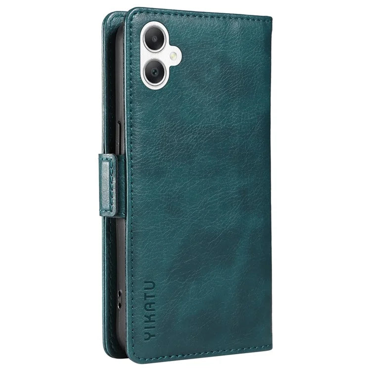 YIKATU YK-007 For Samsung Galaxy A06 Case Side Buckle PU Leather Phone Cover Litchi Texture