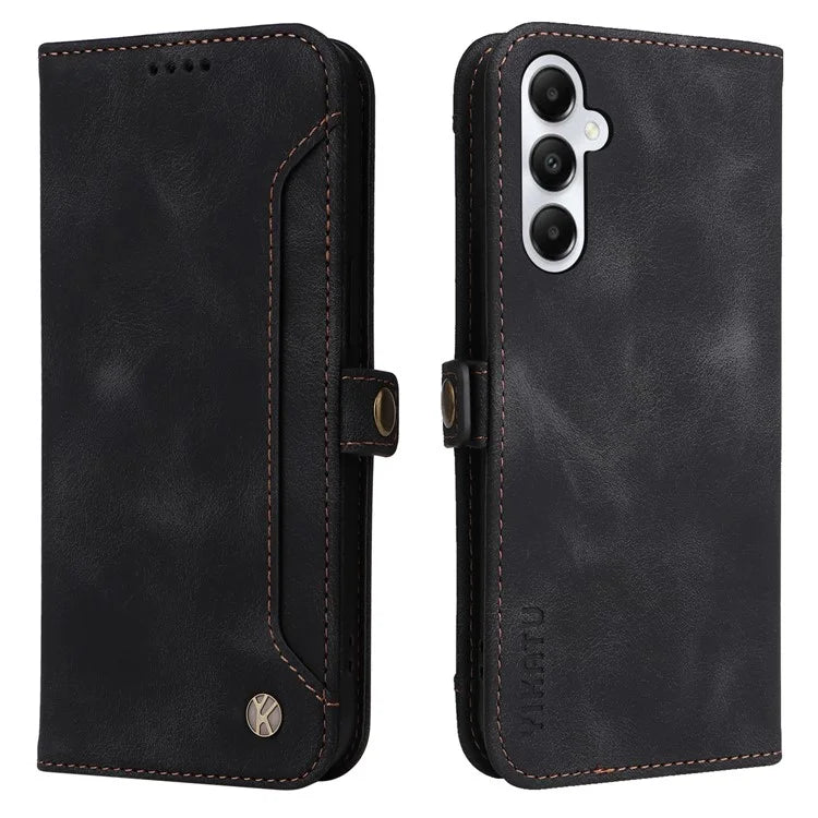 YIKATU YK-002 For Samsung Galaxy A05s 4G Case Wallet PU Leather Phone Cover with Outer Card Slot