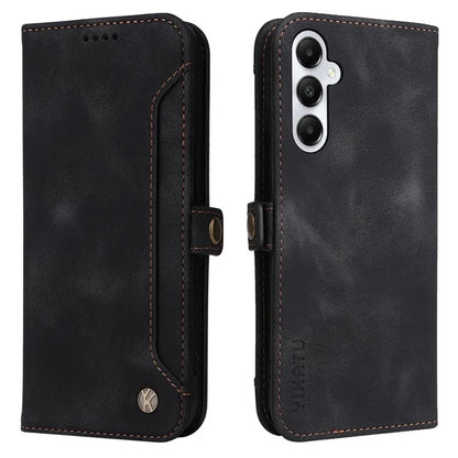YIKATU YK-002 For Samsung Galaxy A05s 4G Case Wallet PU Leather Phone Cover with Outer Card Slot