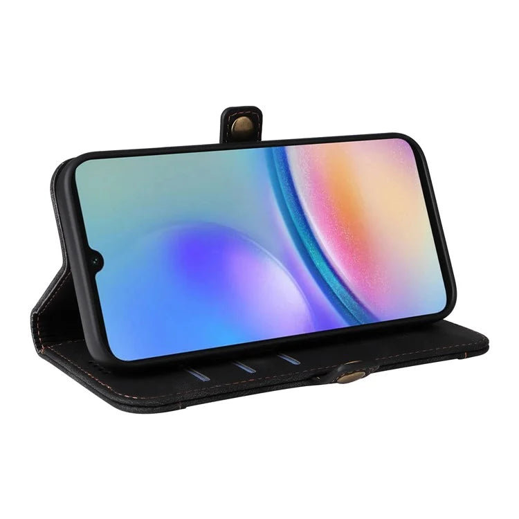YIKATU YK-002 For Samsung Galaxy A05s 4G Case Wallet PU Leather Phone Cover with Outer Card Slot