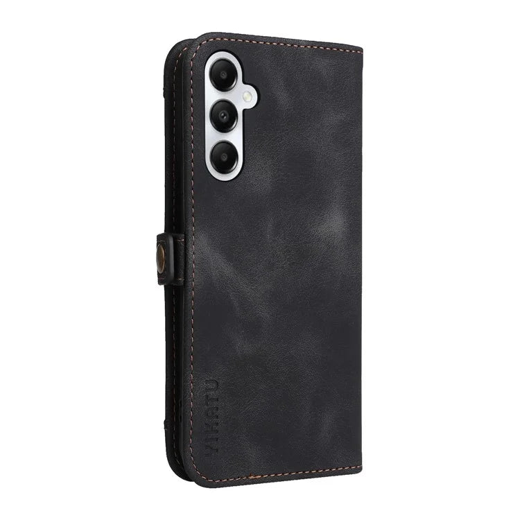 YIKATU YK-002 For Samsung Galaxy A05s 4G Case Wallet PU Leather Phone Cover with Outer Card Slot