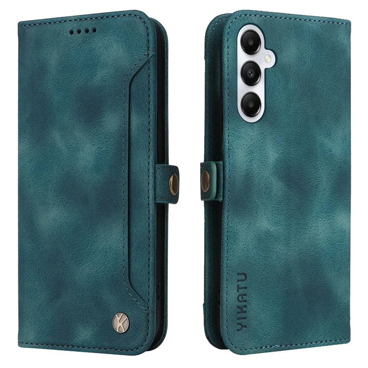 YIKATU YK-002 For Samsung Galaxy A05s 4G Case Wallet PU Leather Phone Cover with Outer Card Slot