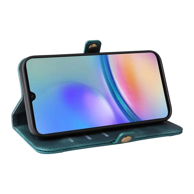 YIKATU YK-002 For Samsung Galaxy A05s 4G Case Wallet PU Leather Phone Cover with Outer Card Slot