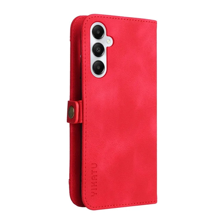 YIKATU YK-002 For Samsung Galaxy A05s 4G Case Wallet PU Leather Phone Cover with Outer Card Slot