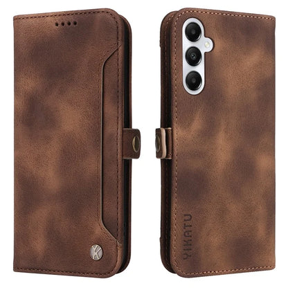 YIKATU YK-002 For Samsung Galaxy A05s 4G Case Wallet PU Leather Phone Cover with Outer Card Slot