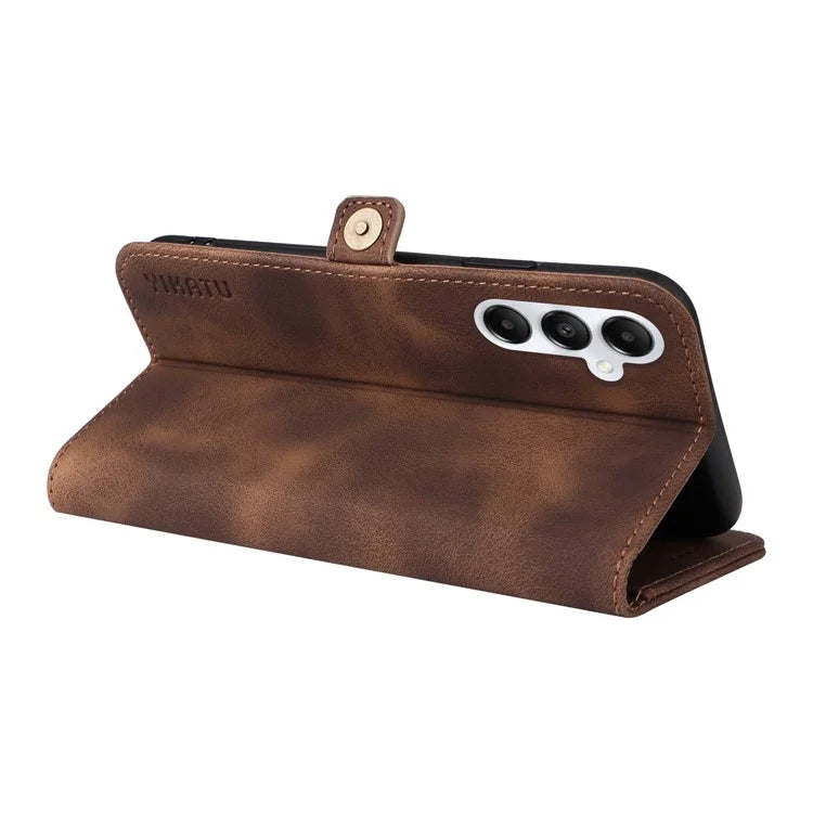 YIKATU YK-002 For Samsung Galaxy A05s 4G Case Wallet PU Leather Phone Cover with Outer Card Slot