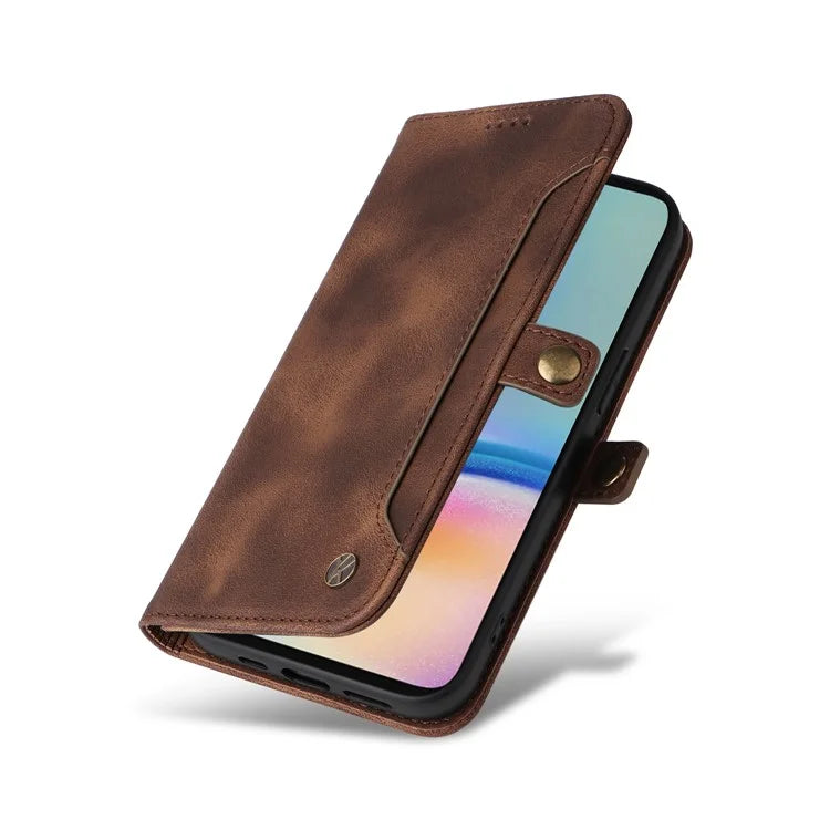 YIKATU YK-002 For Samsung Galaxy A05s 4G Case Wallet PU Leather Phone Cover with Outer Card Slot