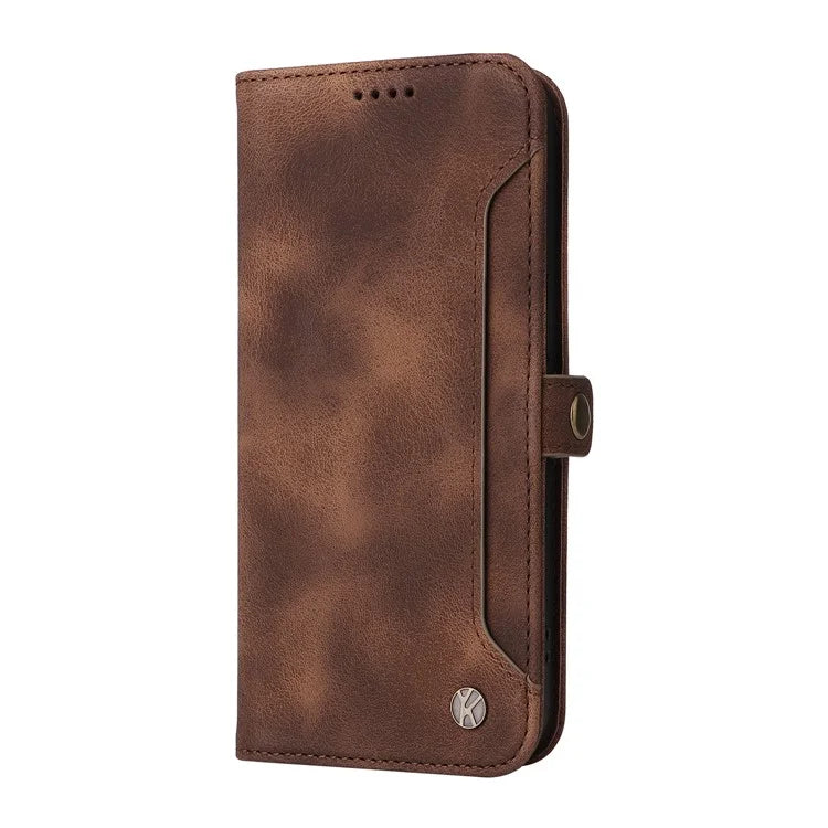 YIKATU YK-002 For Samsung Galaxy A05s 4G Case Wallet PU Leather Phone Cover with Outer Card Slot