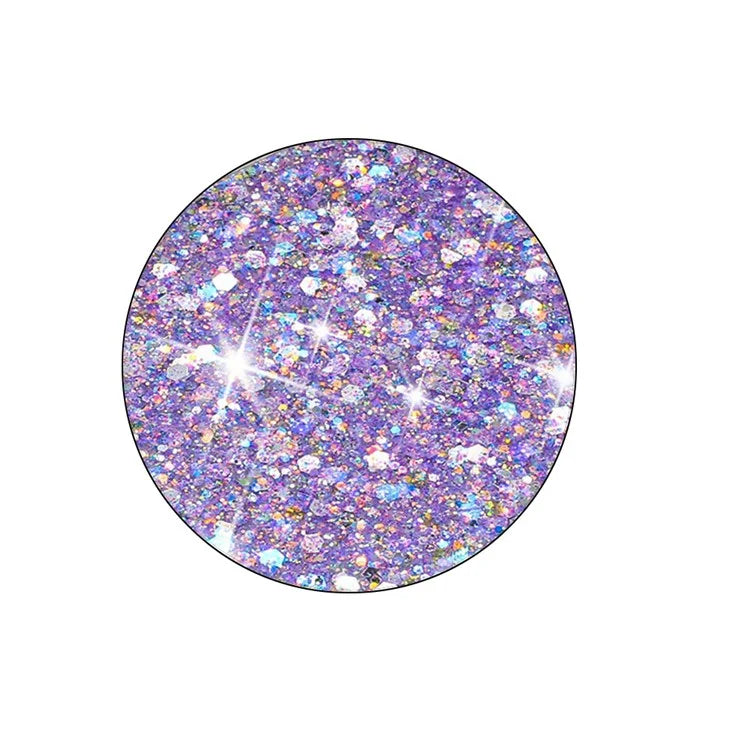 For iPhone 16 Pro Case TPU Drop Protection Epoxy Glittery Sequins Phone Cover