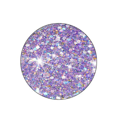 For iPhone 16 Pro Case TPU Drop Protection Epoxy Glittery Sequins Phone Cover