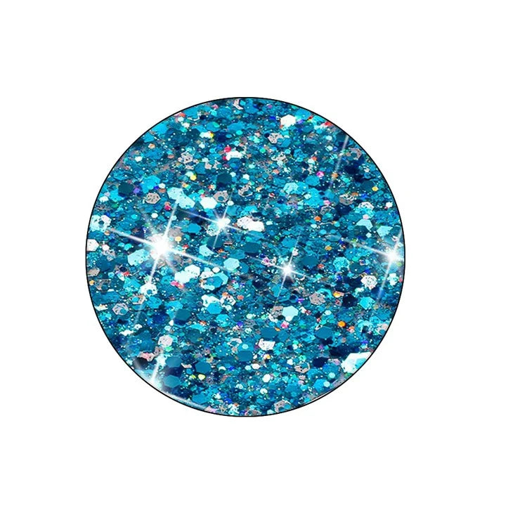 For iPhone 16 Pro Case TPU Drop Protection Epoxy Glittery Sequins Phone Cover
