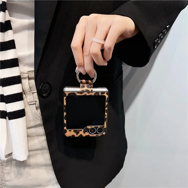 For Samsung Galaxy Z Flip6 5G Case Ring Holder Hard PC Protective Phone Cover