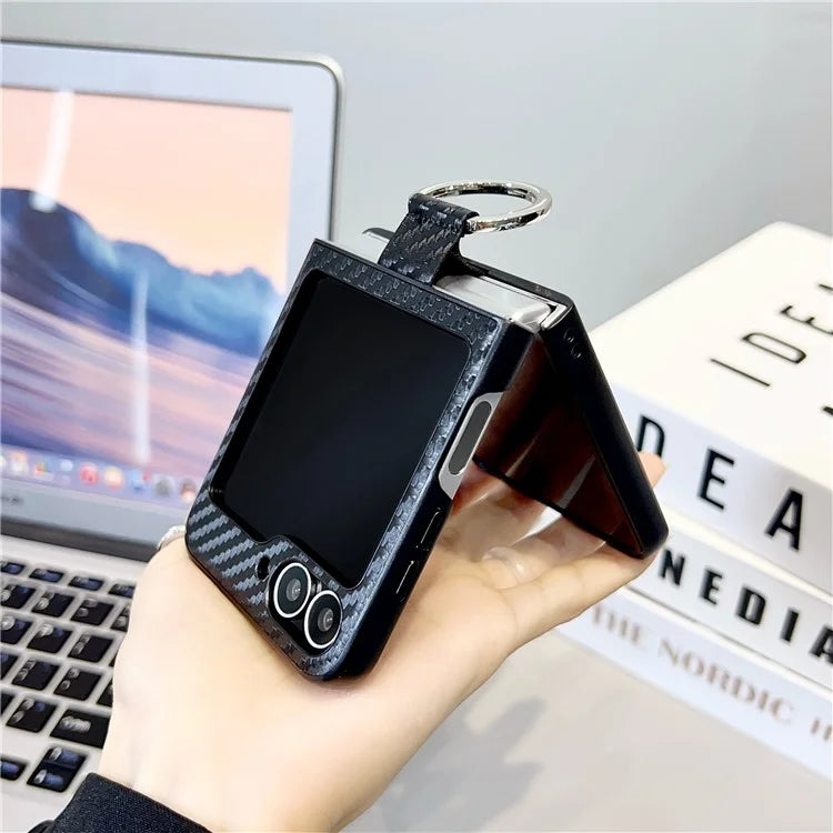 For Samsung Galaxy Z Flip6 5G Case Ring Holder Hard PC Protective Phone Cover