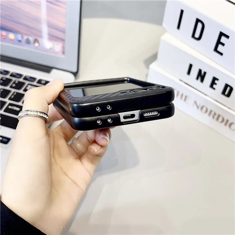 For Samsung Galaxy Z Flip6 5G Case Ring Holder Hard PC Protective Phone Cover