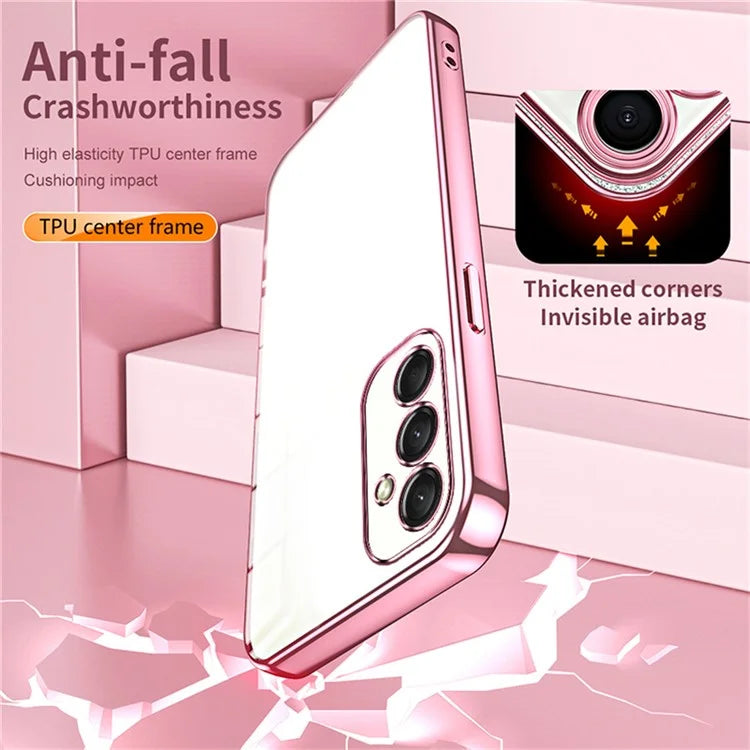 For Samsung Galaxy A16 5G Case Electroplating Frame Soft TPU Phone Cover
