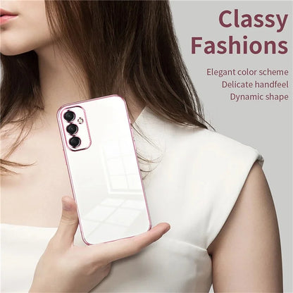 For Samsung Galaxy A16 5G Case Electroplating Frame Soft TPU Phone Cover