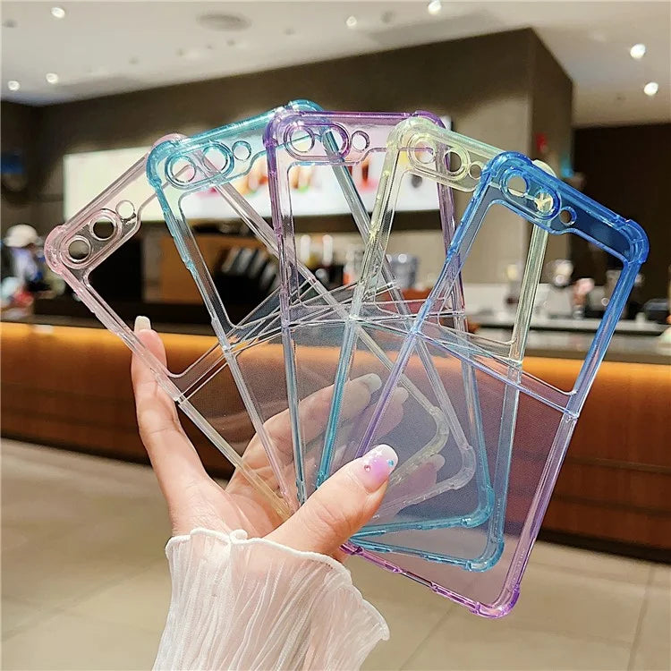 For Samsung Galaxy Z Flip6 5G Case Gradient Color Anti-Scratch TPU Phone Cover