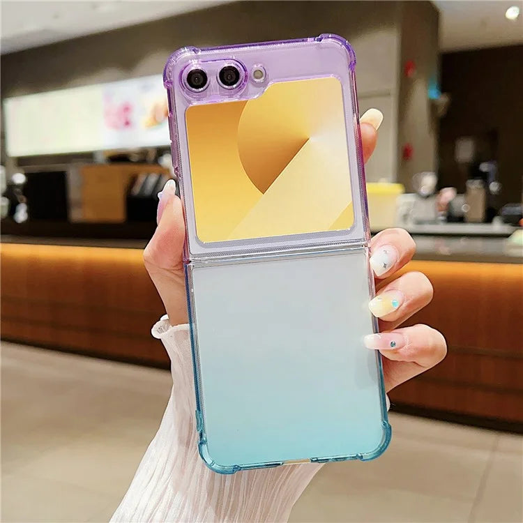 For Samsung Galaxy Z Flip6 5G Case Gradient Color Anti-Scratch TPU Phone Cover