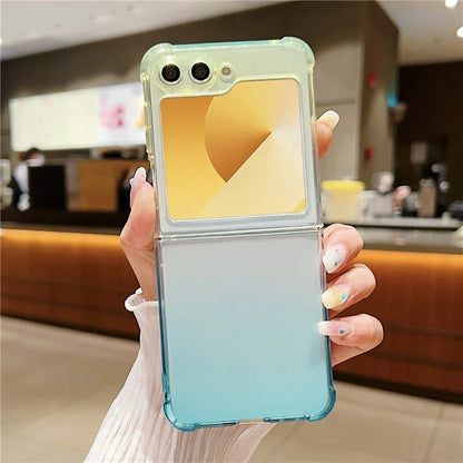 For Samsung Galaxy Z Flip6 5G Case Gradient Color Anti-Scratch TPU Phone Cover