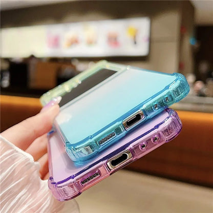 For Samsung Galaxy Z Flip6 5G Case Gradient Color Anti-Scratch TPU Phone Cover