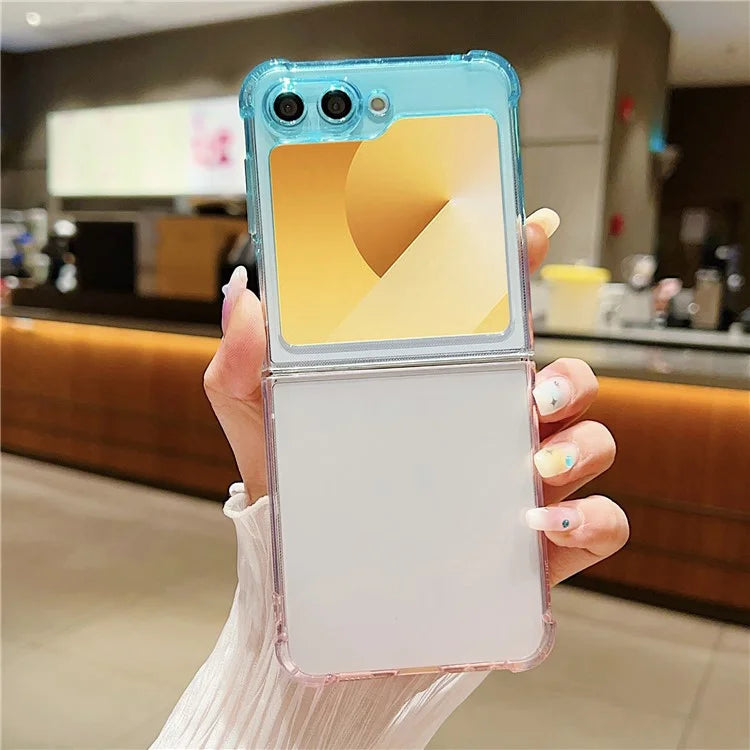 For Samsung Galaxy Z Flip6 5G Case Gradient Color Anti-Scratch TPU Phone Cover