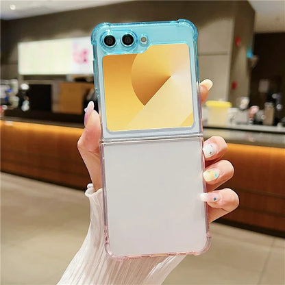 For Samsung Galaxy Z Flip6 5G Case Gradient Color Anti-Scratch TPU Phone Cover