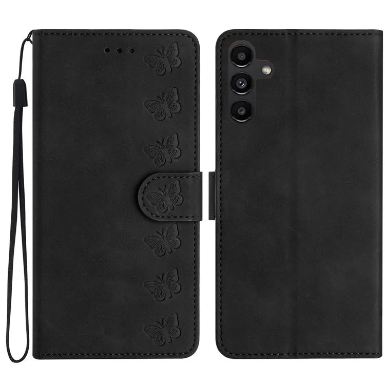 For Samsung Galaxy A16 5G Case Imprinted Butterfly Leather Wallet Phone Cover