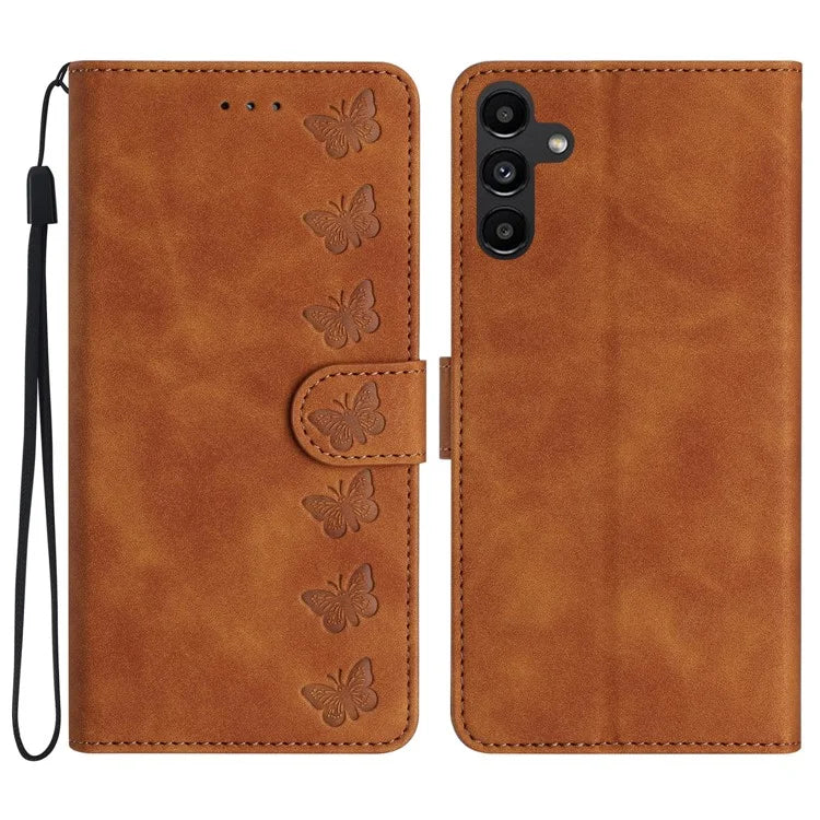 For Samsung Galaxy A16 5G Case Imprinted Butterfly Leather Wallet Phone Cover