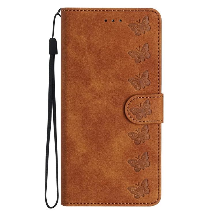 For Samsung Galaxy A16 5G Case Imprinted Butterfly Leather Wallet Phone Cover