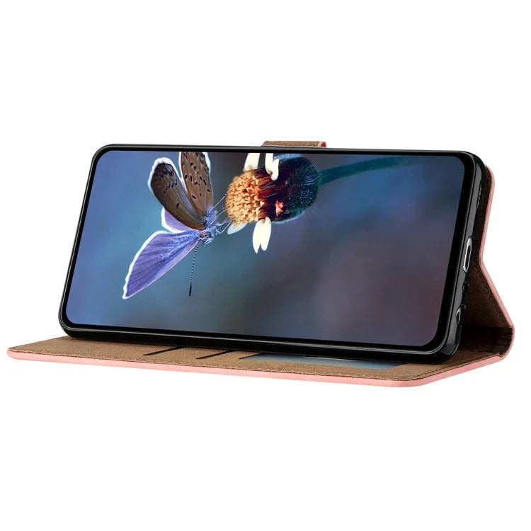 For Samsung Galaxy A16 5G Case Imprinted Butterfly Leather Wallet Phone Cover