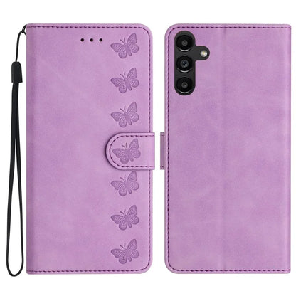 For Samsung Galaxy A16 5G Case Imprinted Butterfly Leather Wallet Phone Cover