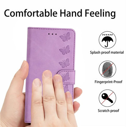For Samsung Galaxy A16 5G Case Imprinted Butterfly Leather Wallet Phone Cover