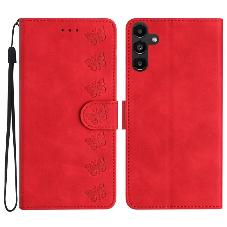 For Samsung Galaxy A16 5G Case Imprinted Butterfly Leather Wallet Phone Cover