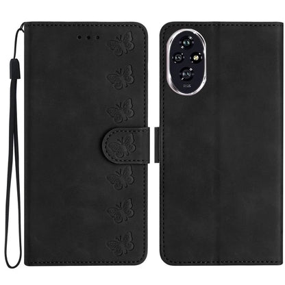For Honor 200 5G Case Imprinted Butterfly Leather Wallet Phone Cover