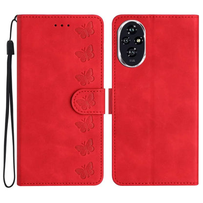 For Honor 200 5G Case Imprinted Butterfly Leather Wallet Phone Cover