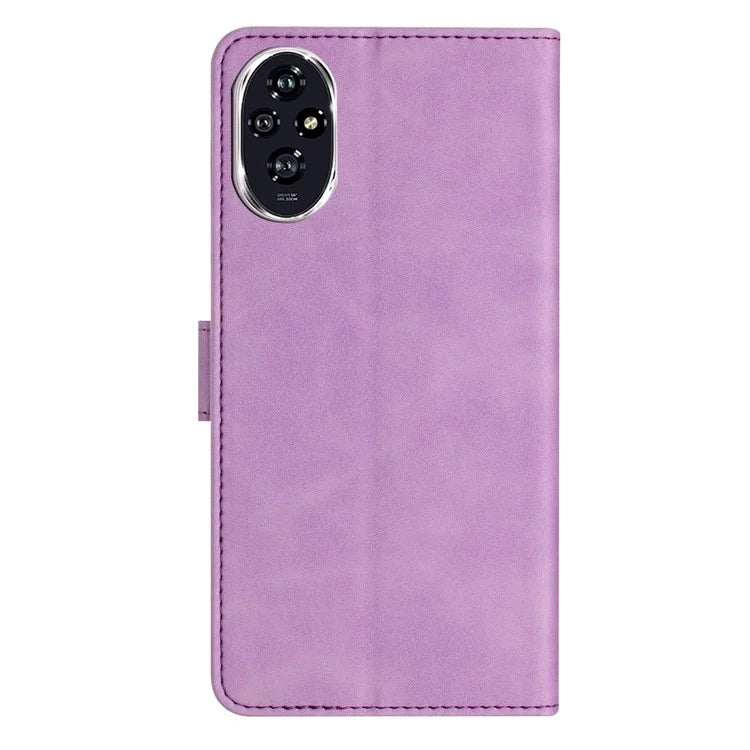 For Honor 200 5G Case Imprinted Butterfly Leather Wallet Phone Cover
