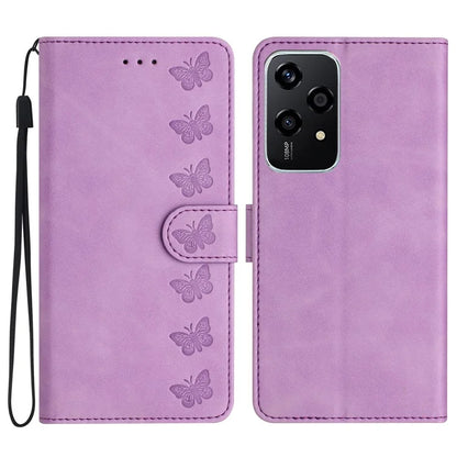 For Honor 200 Lite Case Imprinted Butterfly Leather Wallet Phone Cover