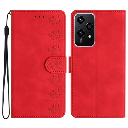 For Honor 200 Lite Case Imprinted Butterfly Leather Wallet Phone Cover