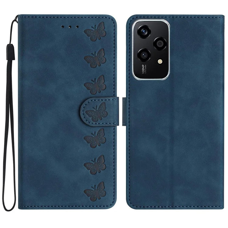 For Honor 200 Lite Case Imprinted Butterfly Leather Wallet Phone Cover