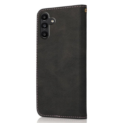 For Samsung Galaxy A16 5G Cover Color Splicing Wallet Stand Leather Phone Case with Wrist Strap