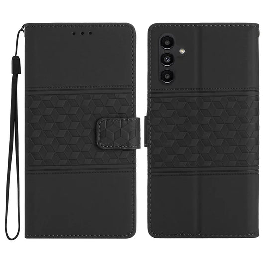 For Samsung Galaxy A16 5G Case Rhombus Leather Horizontal Flip Phone Cover