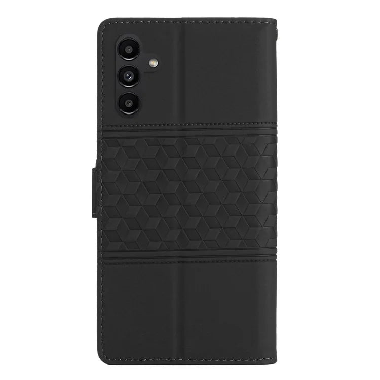 For Samsung Galaxy A16 5G Case Rhombus Leather Horizontal Flip Phone Cover