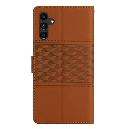 For Samsung Galaxy A16 5G Case Rhombus Leather Horizontal Flip Phone Cover