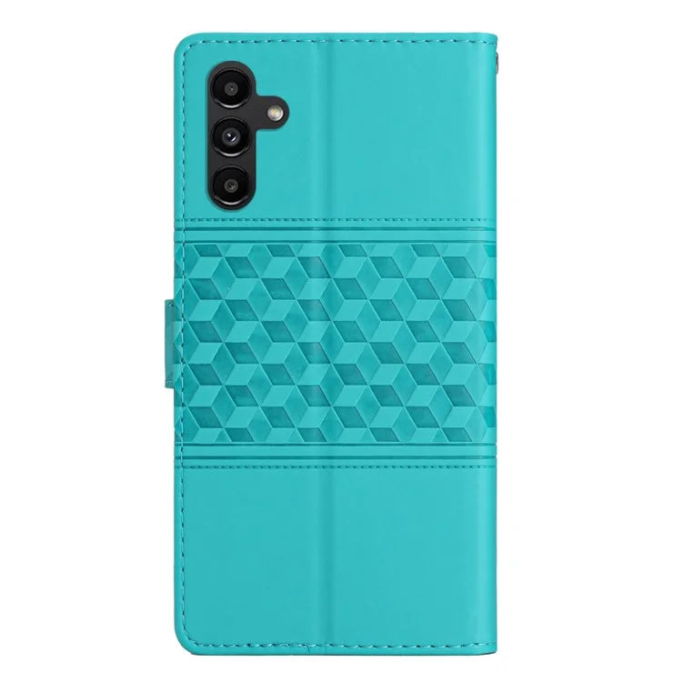 For Samsung Galaxy A16 5G Case Rhombus Leather Horizontal Flip Phone Cover